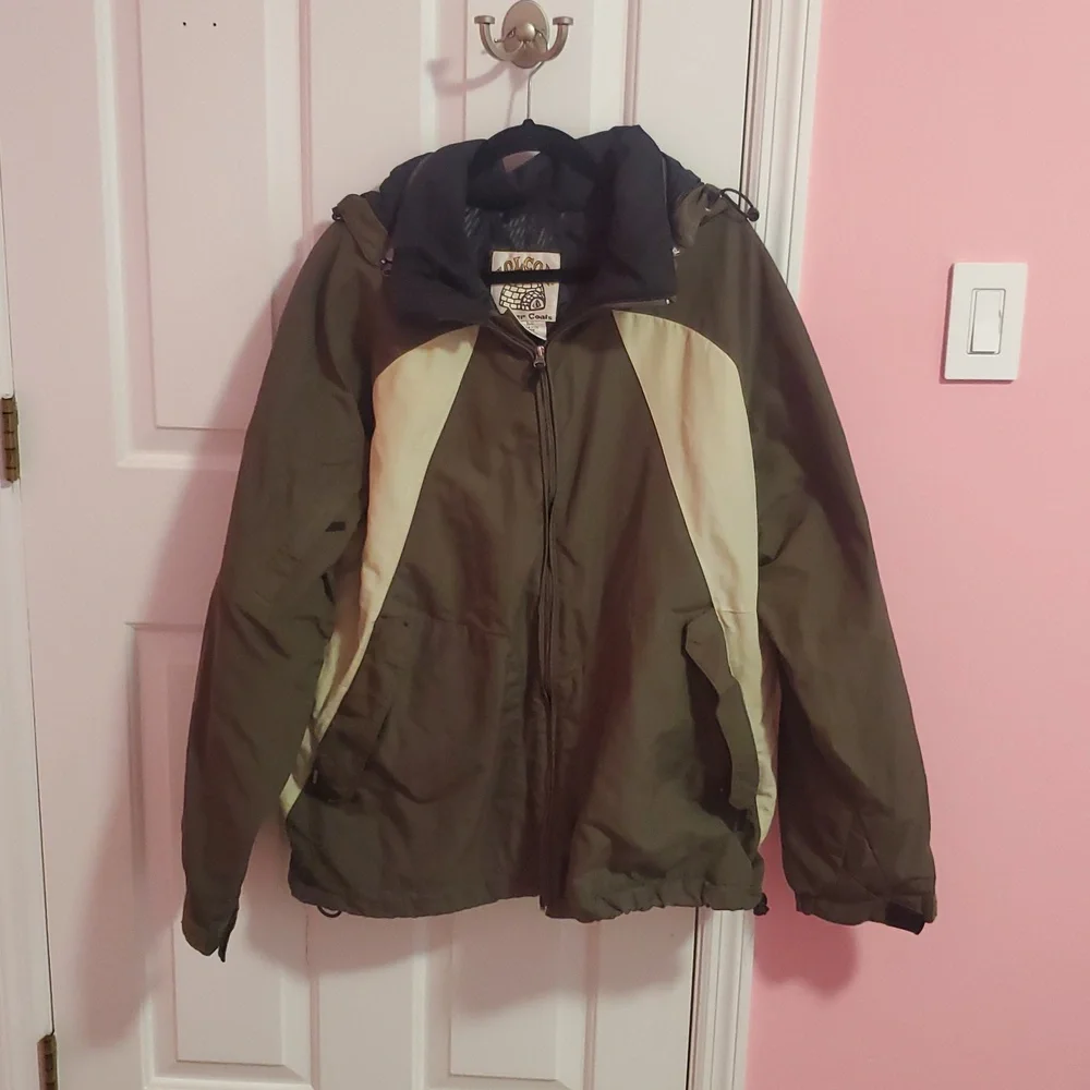 Volcom Olive And Cream Winter Coat